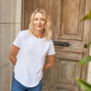 Frank & Eileen Tee Lab White Hi-Low TShirt